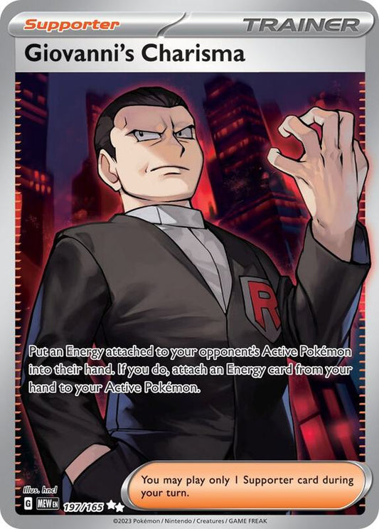 Giovanni's Charisma 197/165 - SV: Scarlet & Violet 151 (MEW)