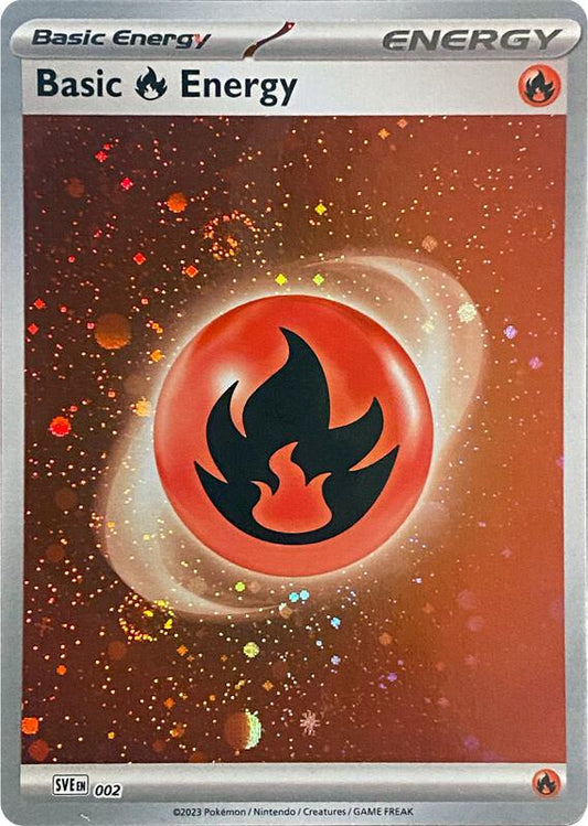 Basic Fire Energy (Cosmos Holo) 002/ - SV01: Scarlet & Violet (SVI)
