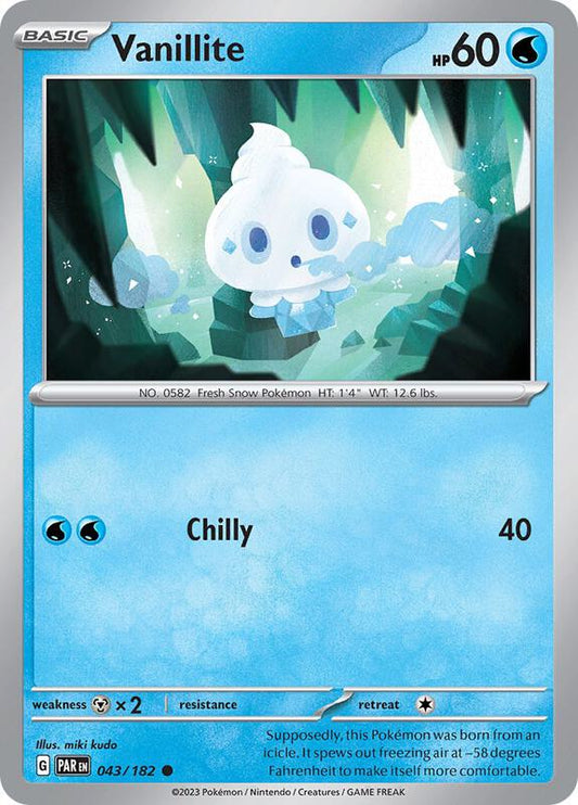 Vanillite 043/182 - SV04: Paradox Rift (PAR)