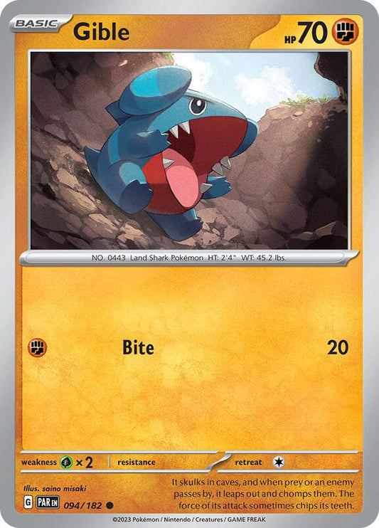 Gible 094/182 - SV04: Paradox Rift (PAR)