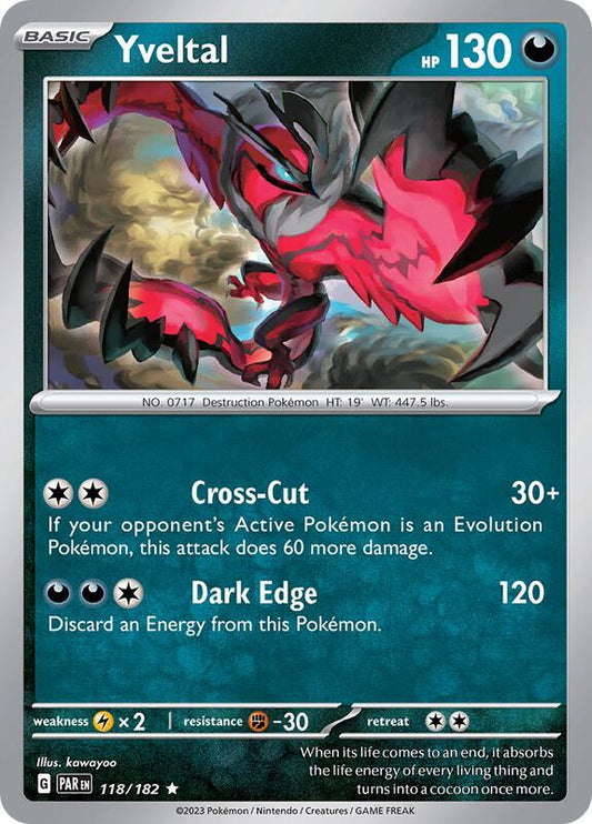 Yveltal 118/182 - SV04: Paradox Rift (PAR)