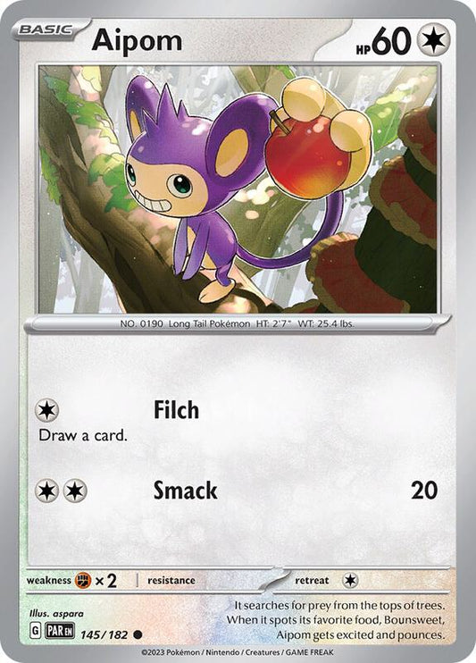 Aipom 145/182 - SV04: Paradox Rift (PAR)