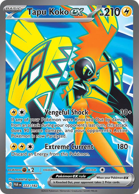 Tapu Koko ex 222/182 - SV04: Paradox Rift (PAR)