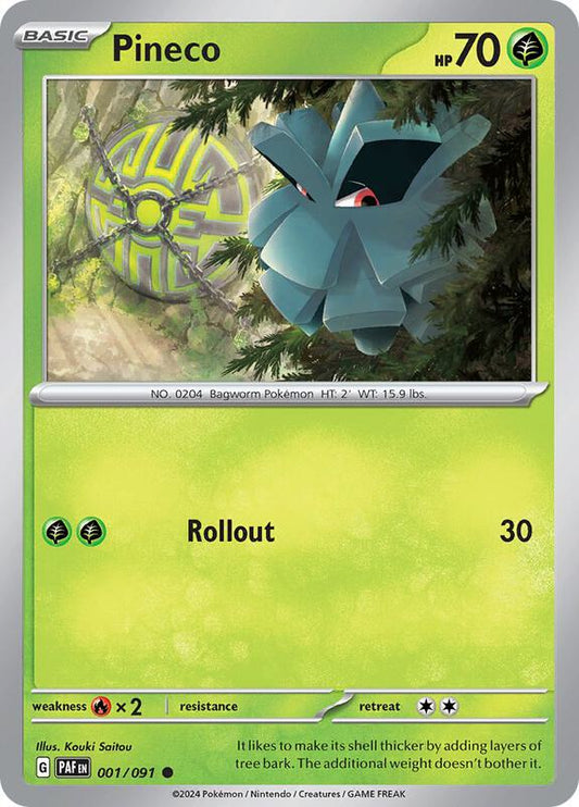 Pineco 001/091 - SV: Paldean Fates (PAF)