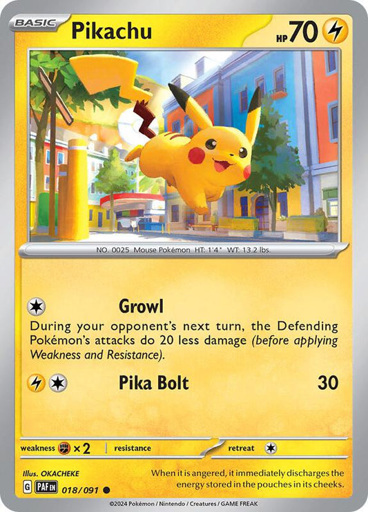 Pikachu 018/091 - SV: Paldean Fates (PAF)