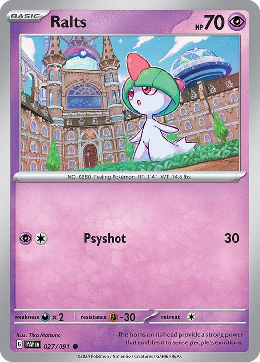 Ralts 027/091 - SV: Paldean Fates (PAF)
