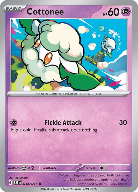 Cottonee 034/091 - SV: Paldean Fates (PAF)