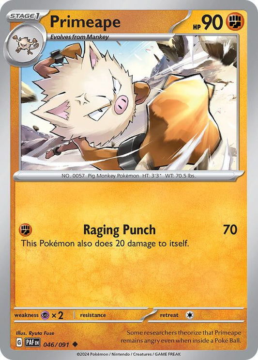 Primeape 046/091 - SV: Paldean Fates (PAF)