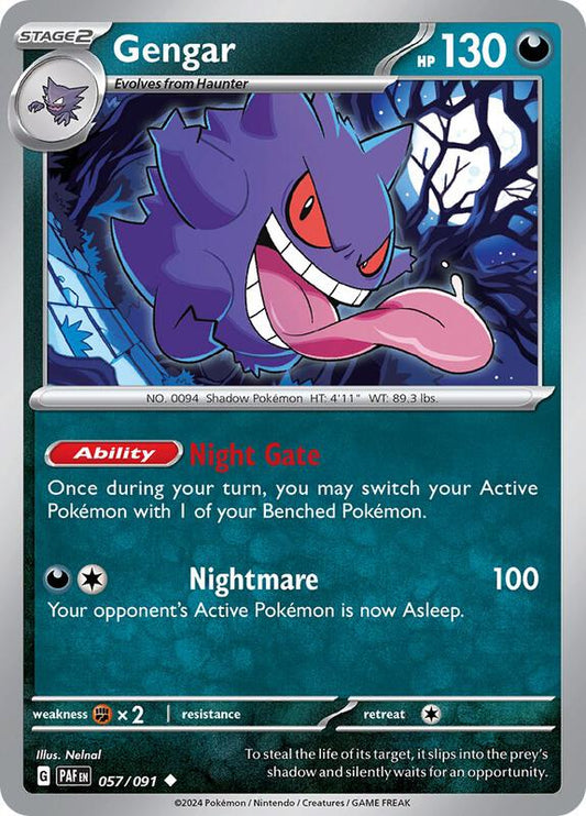 Gengar 057/091 - SV: Paldean Fates (PAF)