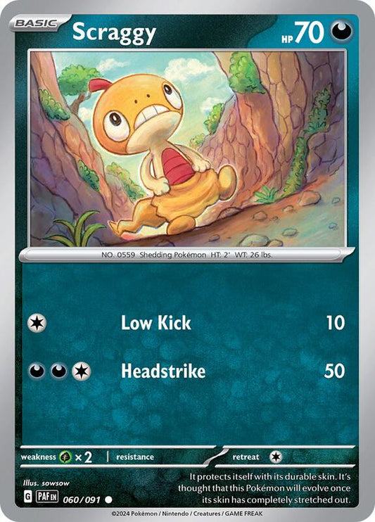 Scraggy 060/091 - SV: Paldean Fates (PAF)