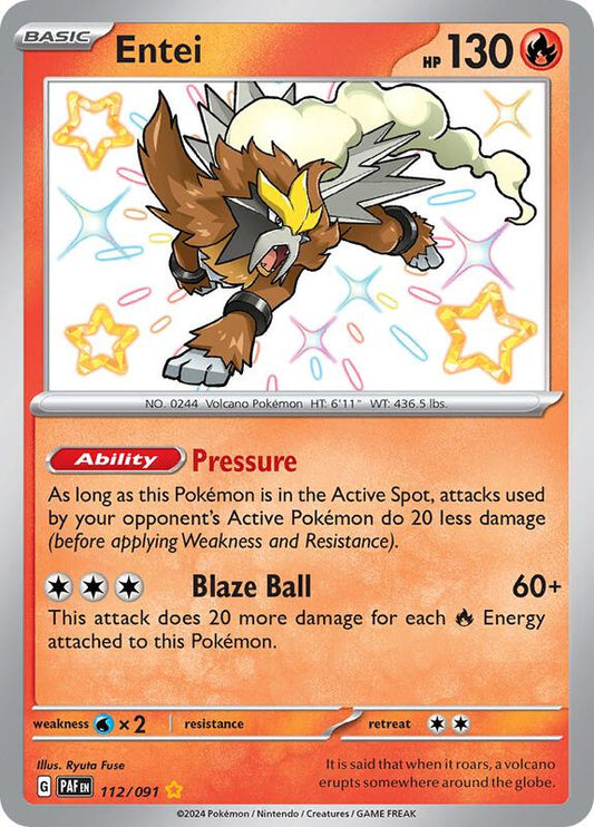 Entei 112/091 - SV: Paldean Fates (PAF)