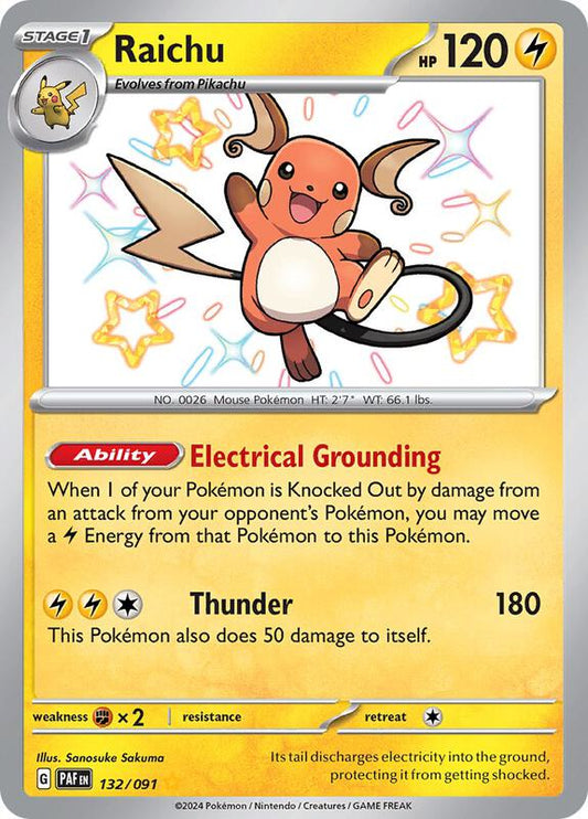 Raichu 132/091 - SV: Paldean Fates (PAF)