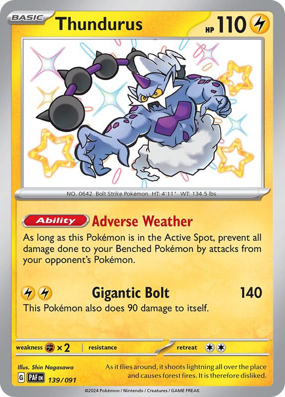 Thundurus 139/091 - SV: Paldean Fates (PAF)