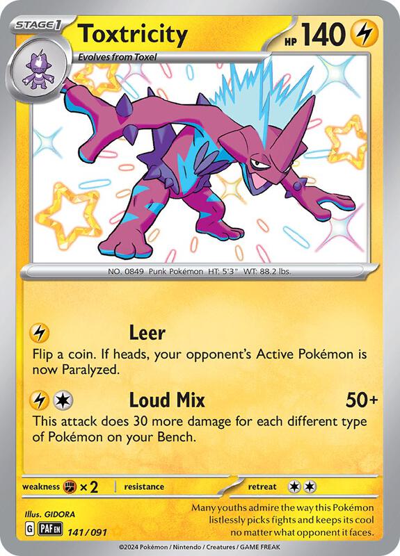 Toxtricity 141/091 - SV: Paldean Fates (PAF)