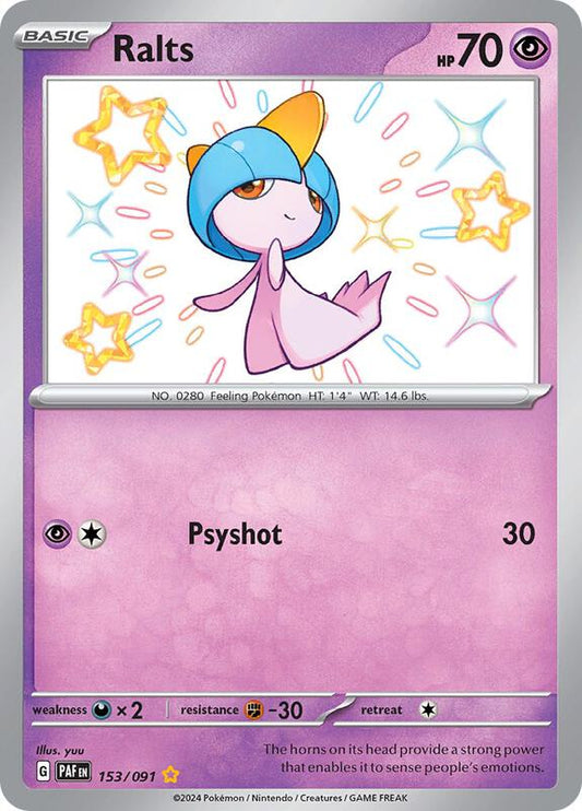 Ralts 153/091 - SV: Paldean Fates (PAF)