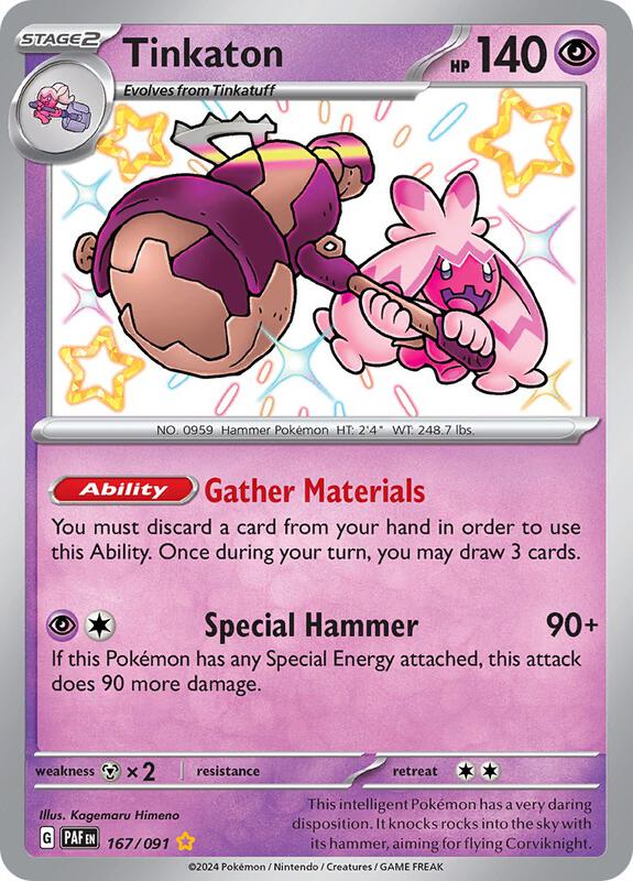 Tinkaton 167/091 - SV: Paldean Fates (PAF)