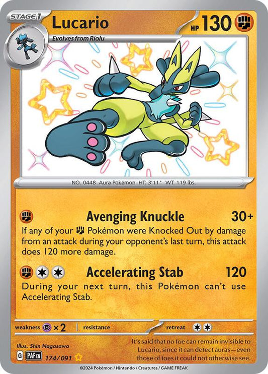 Lucario 174/091 - SV: Paldean Fates (PAF)