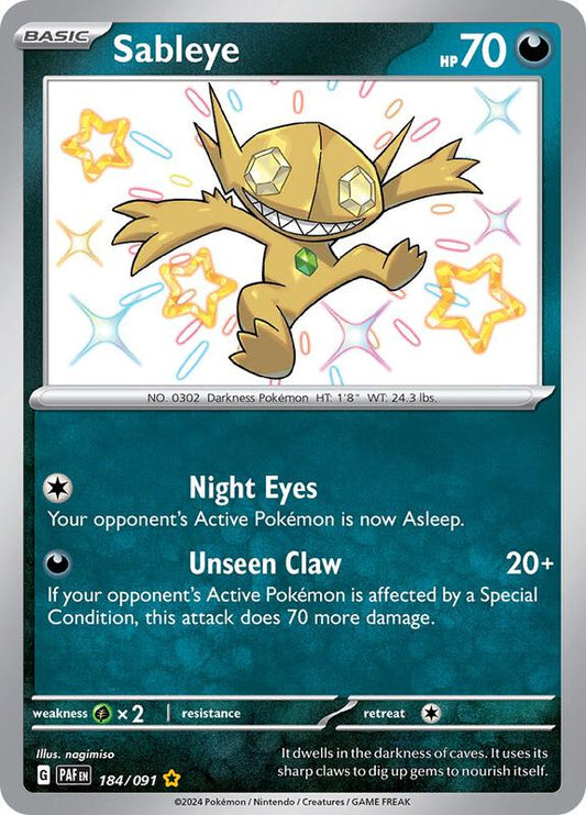 Sableye 184/091 - SV: Paldean Fates (PAF)