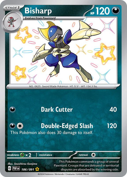 Bisharp 186/091 - SV: Paldean Fates (PAF)