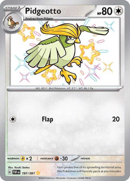 Pidgeotto 197/091 - SV: Paldean Fates (PAF)