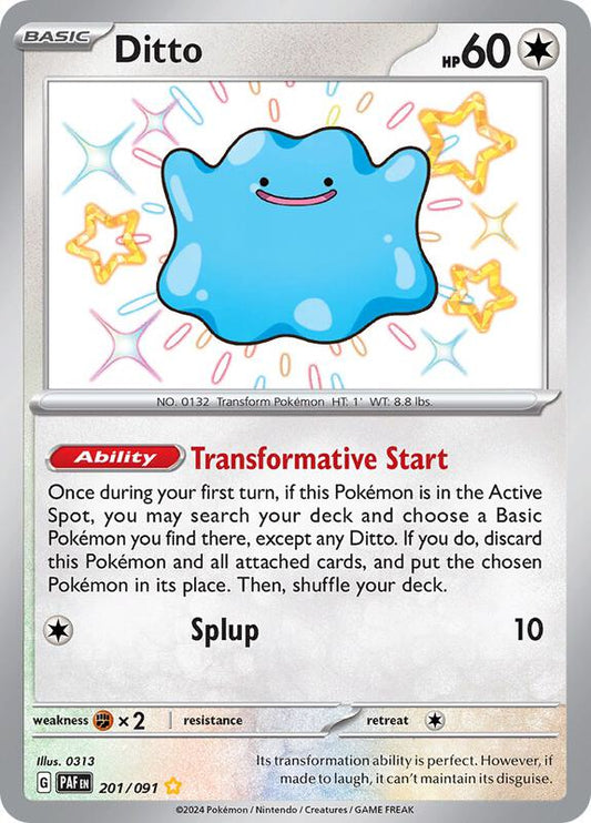 Ditto 201/091 - SV: Paldean Fates (PAF)