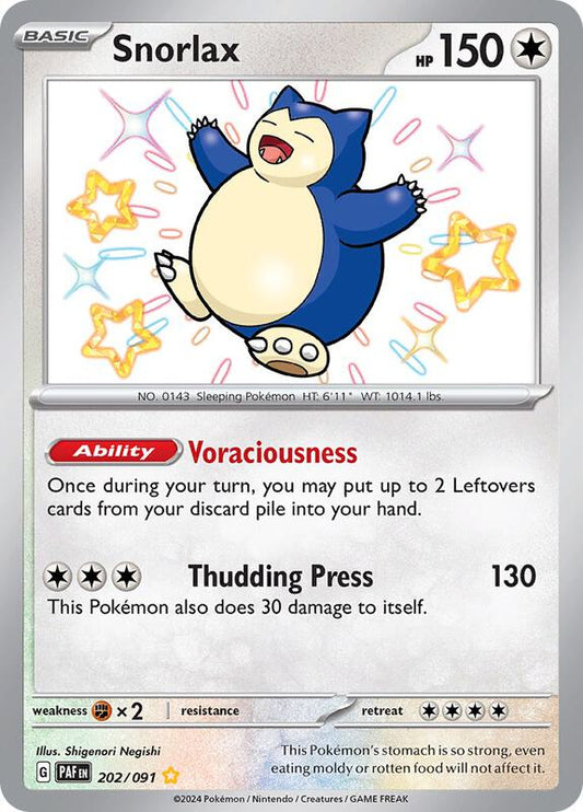 Snorlax 202/091 - SV: Paldean Fates (PAF)