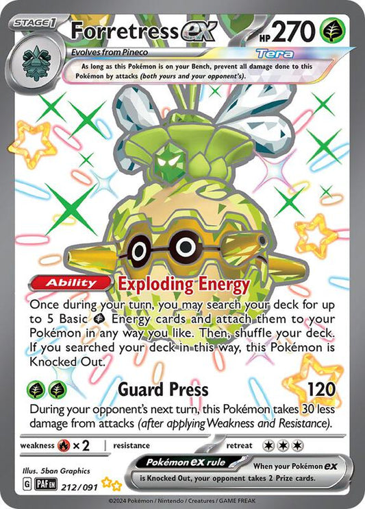 Forretress ex 212/091 - SV: Paldean Fates (PAF)