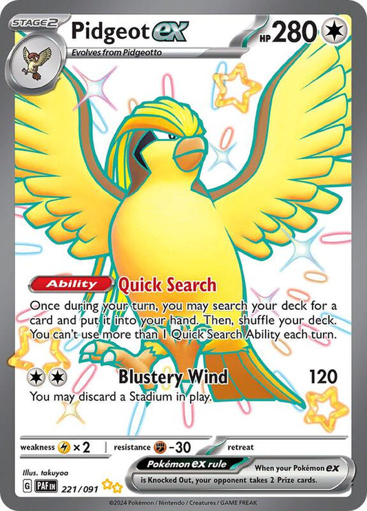 Pidgeot ex 221/091 - SV: Paldean Fates (PAF)