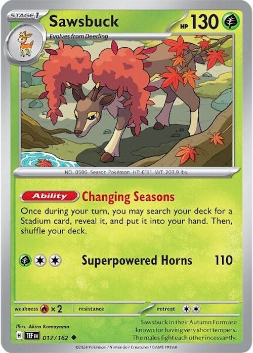 Sawsbuck 017/162 - SV05: Temporal Forces (TEF)