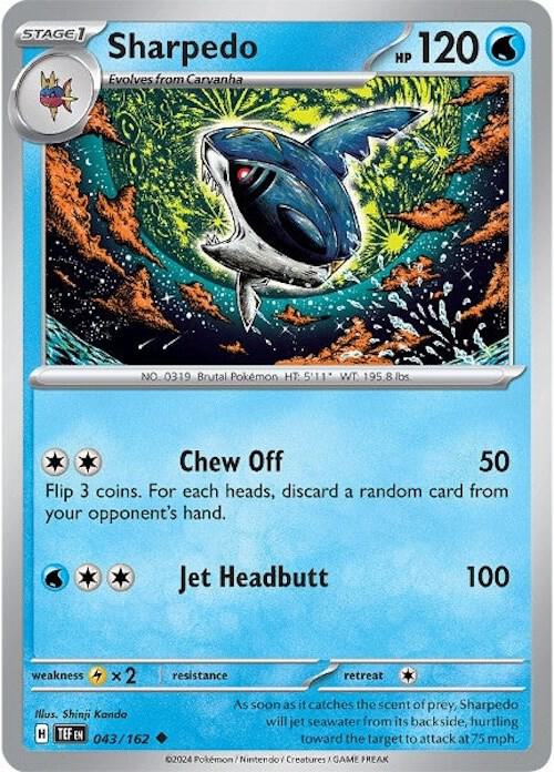Sharpedo 043/162 - SV05: Temporal Forces (TEF)