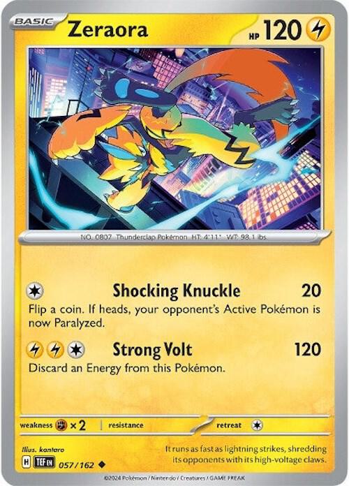 Zeraora 057/162 - SV05: Temporal Forces (TEF)