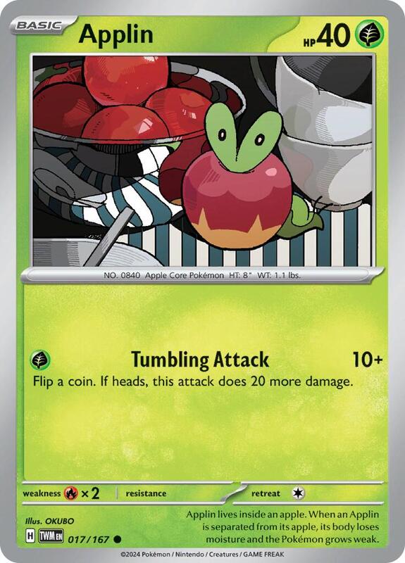 Applin 017/167 - SV06: Twilight Masquerade (TWM)