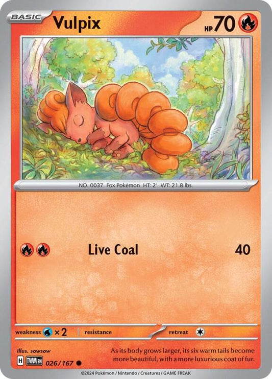 Vulpix 026/167 - SV06: Twilight Masquerade (TWM)