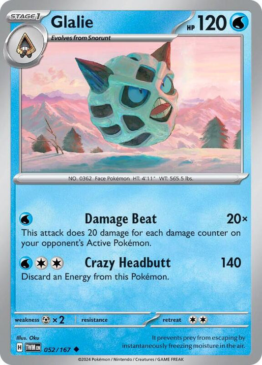 Glalie 052/167 - SV06: Twilight Masquerade (TWM)