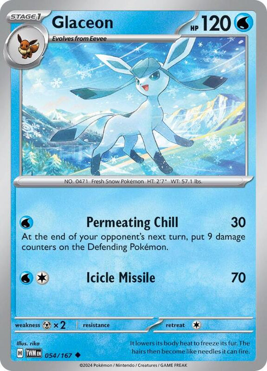 Glaceon 054/167 - SV06: Twilight Masquerade (TWM)