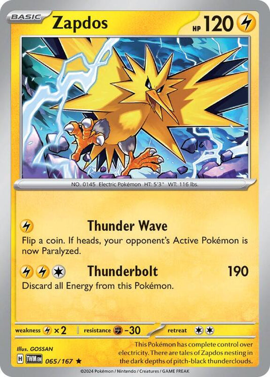 Zapdos 065/167 - SV06: Twilight Masquerade (TWM)
