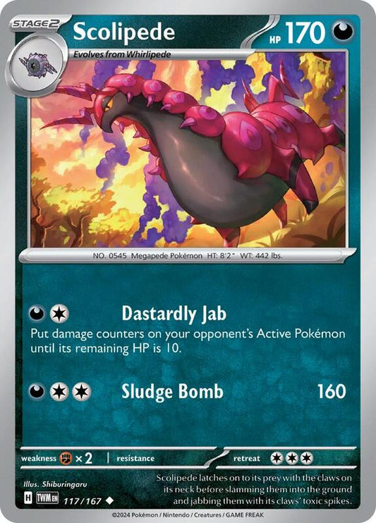Scolipede 117/167 - SV06: Twilight Masquerade (TWM)