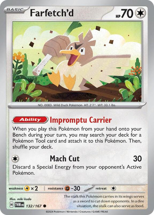 Farfetch'd 132/167 - SV06: Twilight Masquerade (TWM)