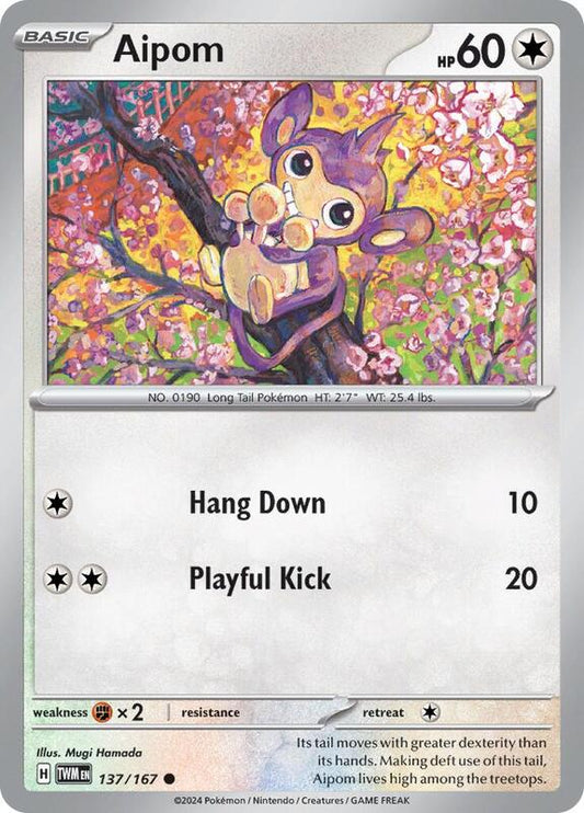 Aipom 137/167 - SV06: Twilight Masquerade (TWM)