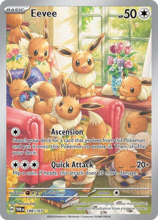 Eevee 188/167 - SV06: Twilight Masquerade (TWM)