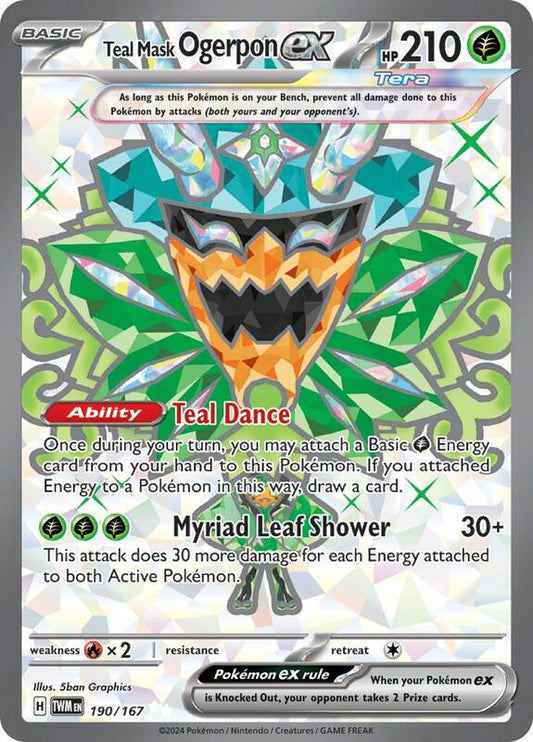 Teal Mask Ogerpon ex 190/167 - SV06: Twilight Masquerade (TWM)