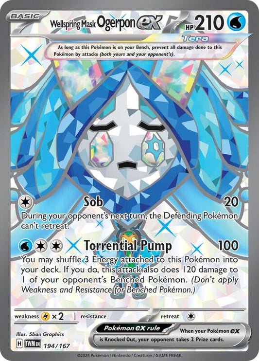 Wellspring Mask Ogerpon ex 194/167 - SV06: Twilight Masquerade (TWM)