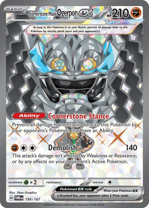 Cornerstone Mask Ogerpon ex 199/167 - SV06: Twilight Masquerade (TWM)