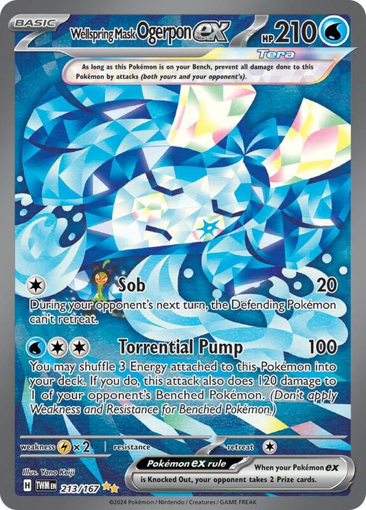 Wellspring Mask Ogerpon ex 213/167 - SV06: Twilight Masquerade (TWM)