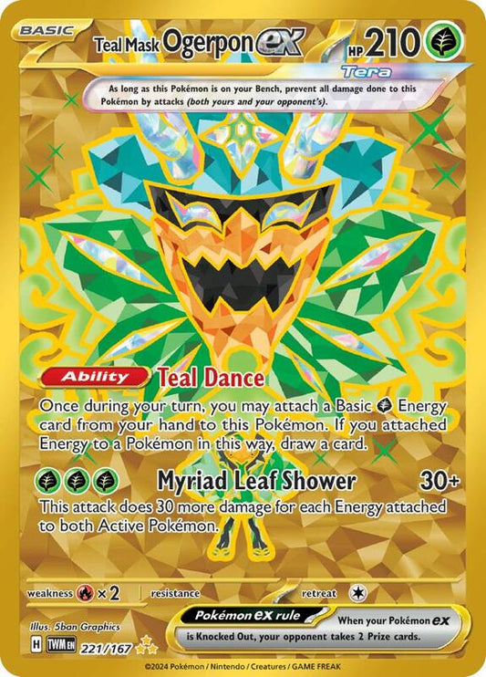 Teal Mask Ogerpon ex 221/167 - SV06: Twilight Masquerade (TWM)
