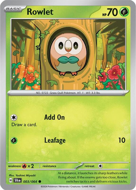 Rowlet 003/064 - SFA: Shrouded Fable (SFA)