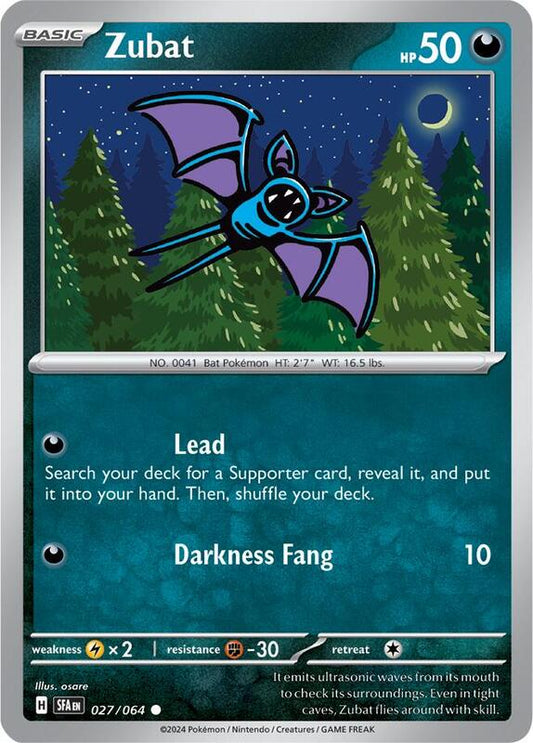 Zubat 027/064 - SFA: Shrouded Fable (SFA)