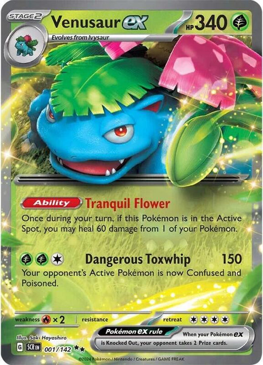Venusaur ex 001/142 - SV07: Stellar Crown (SCR)