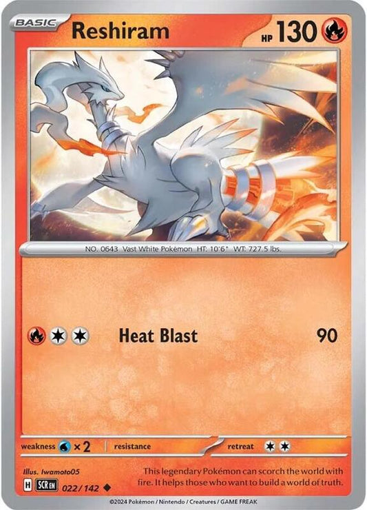 Reshiram 022/142 - SV07: Stellar Crown (SCR)