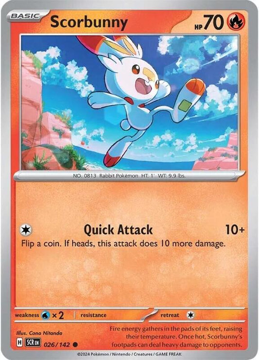 Scorbunny 026/142 - SV07: Stellar Crown (SCR)